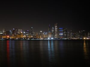 City Skyline Night Photography